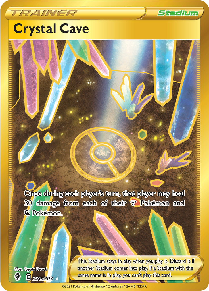 Crystal Cave - #230/203 - Pokémon Sword & Shield - Evolving Skies