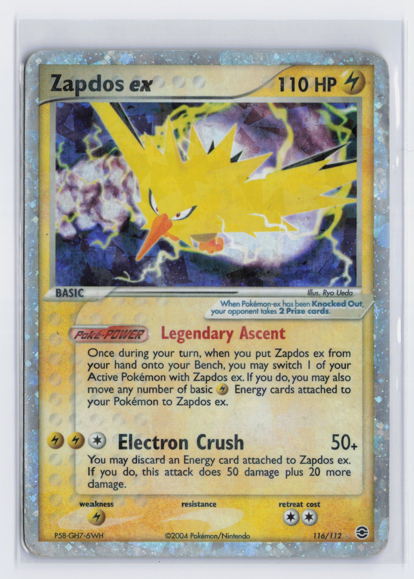Zapdos ex - #116/112 - Pokémon EX Series - EX FireRed & LeafGreen