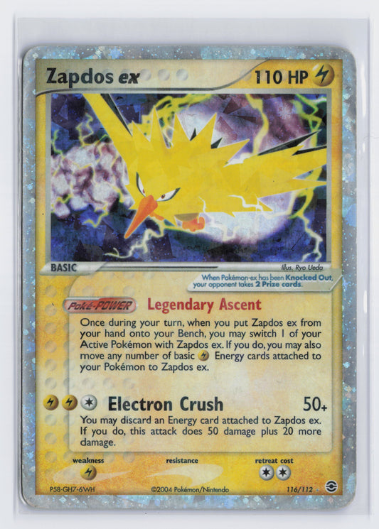 Zapdos ex - #116/112 - Pokémon EX Series - EX FireRed & LeafGreen