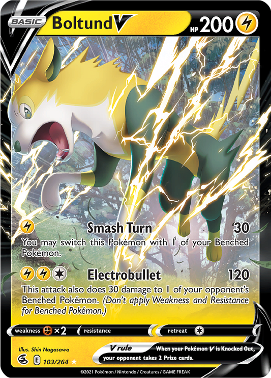 Boltund V - #103/264 - Pokémon Sword & Shield - Fusion Strike