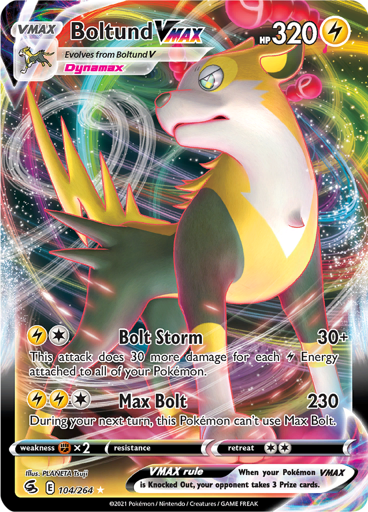 Boltund VMAX - #104/264 - Pokémon Sword & Shield - Fusion Strike