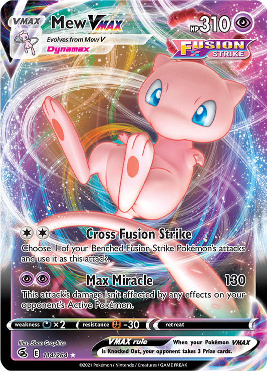 Mew VMAX - #114/264 - Pokémon Sword & Shield - Fusion Strike