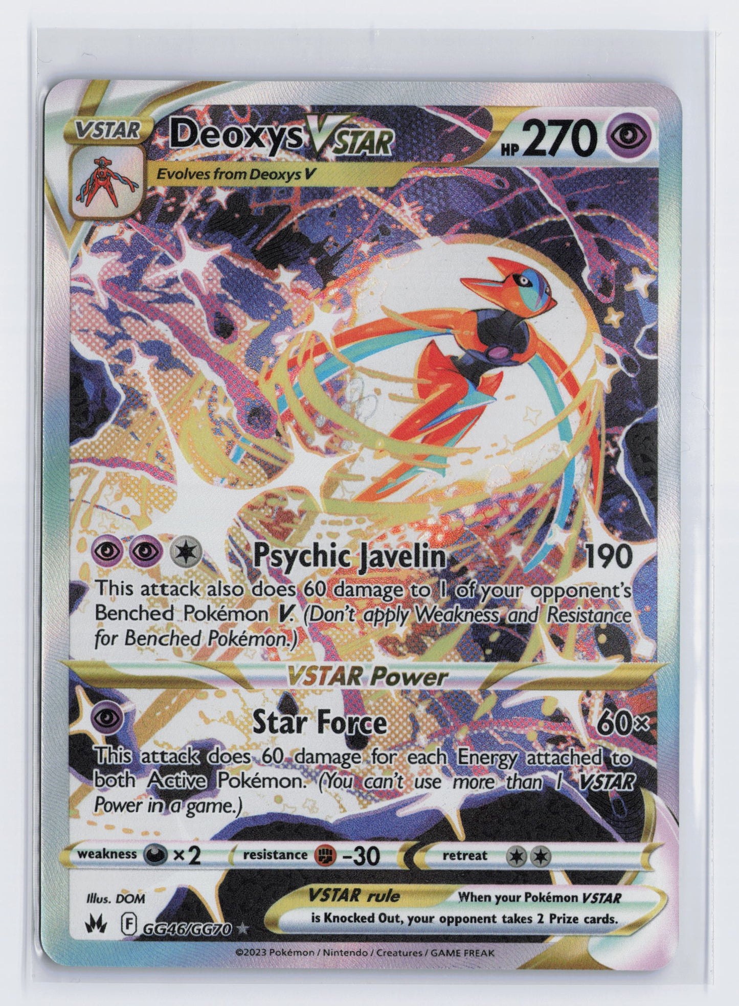 Deoxys VSTAR - #GG46/GG70 - Pokémon Sword & Shield - Crown Zenith