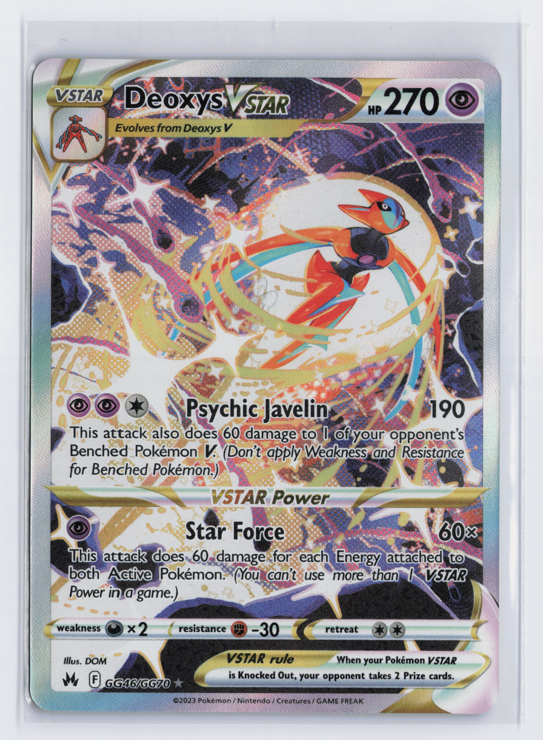 Deoxys VSTAR - #GG46/GG70 - Pokémon Sword & Shield - Crown Zenith