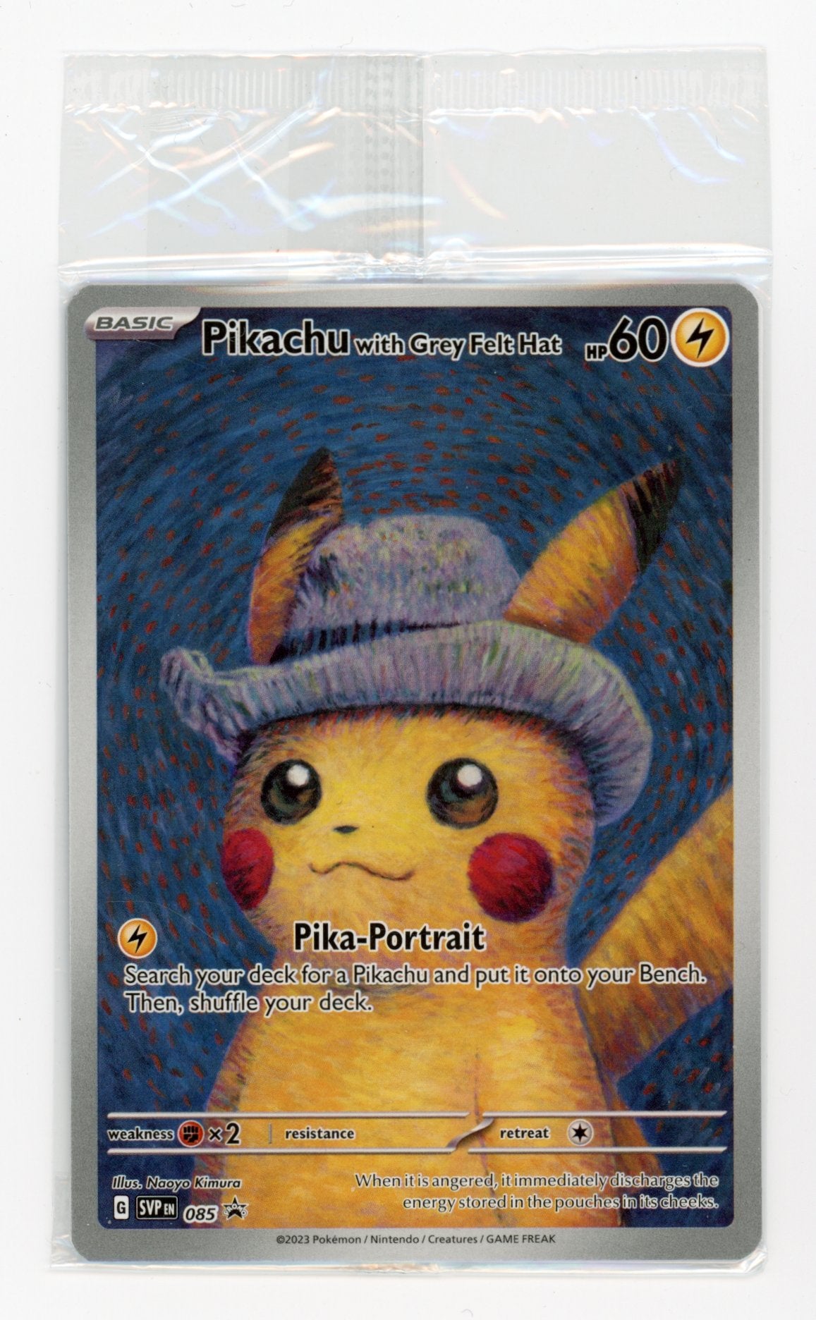 Pikachu with Grey Felt Hat - #SVP85 - Pokémon Scarlet & Violet - Promo (Sealed)