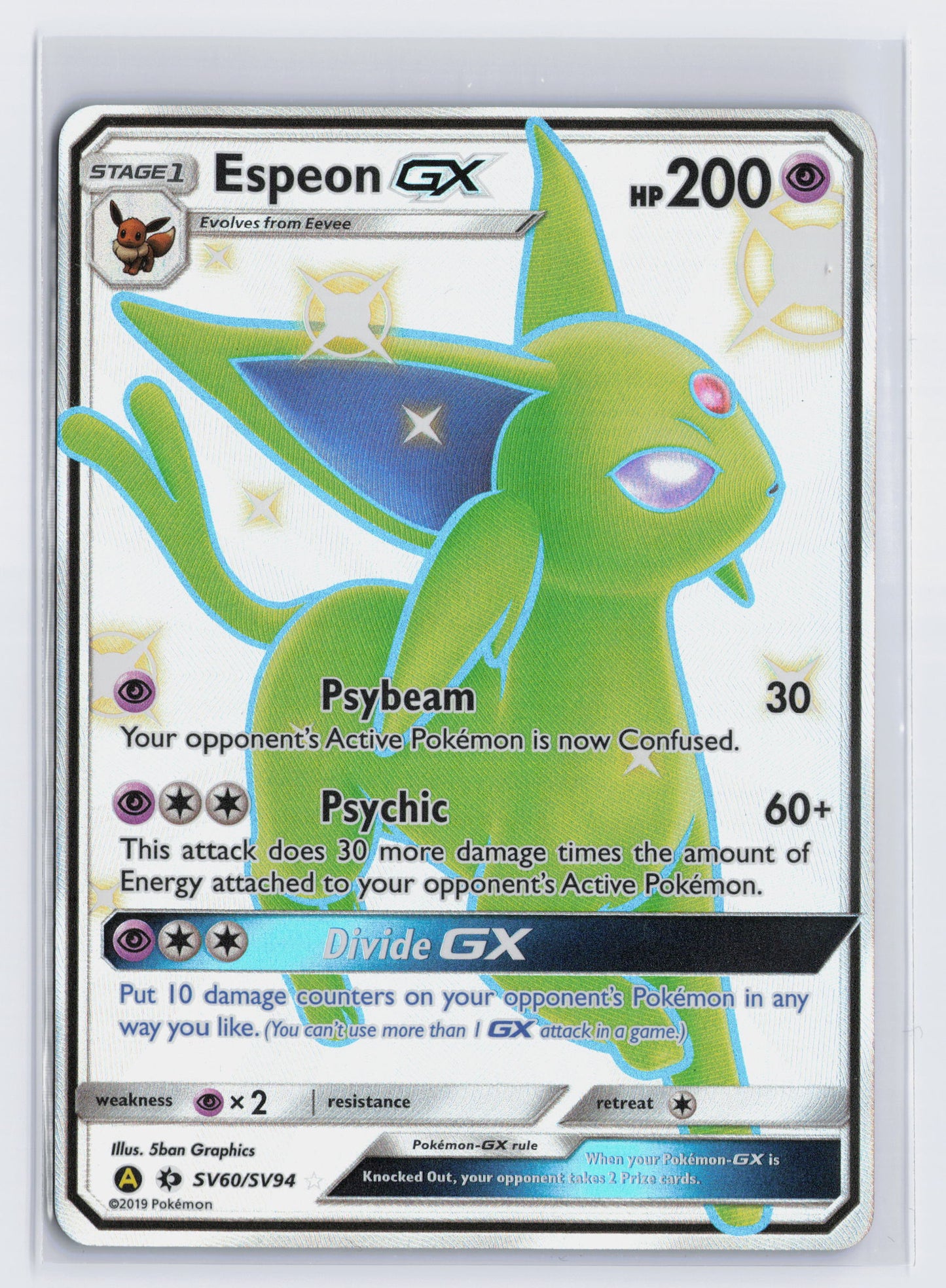 Espeon GX - #SV60/SV94 - Pokémon Sun & Moon - Hidden Fates