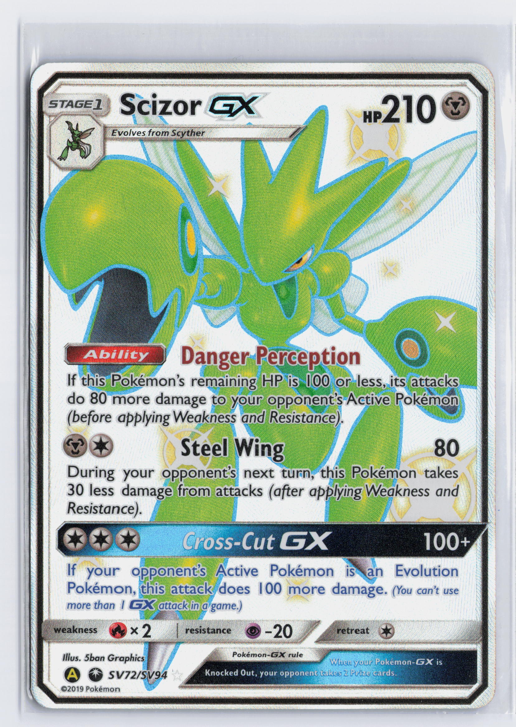 Scizor GX - #SV72/SV94 - Pokémon Sun & Moon - Hidden Fates