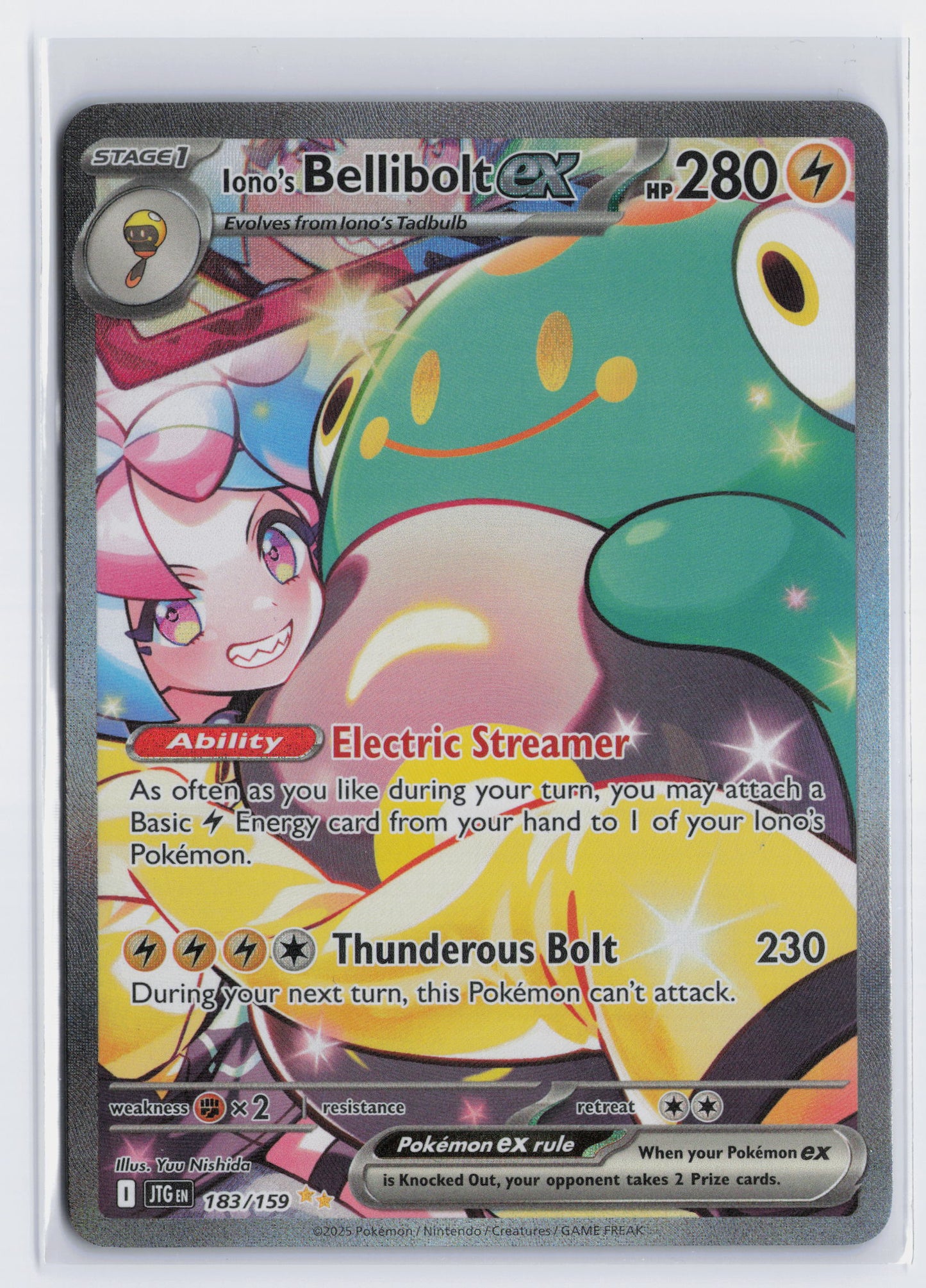 Iono's Bellibolt ex - #183/159 - Pokémon Scarlet & Violet - Journey Together