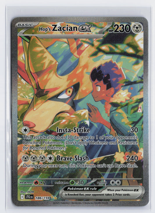 Hop's Zacian ex - #186/159 - Pokémon Scarlet & Violet - Journey Together