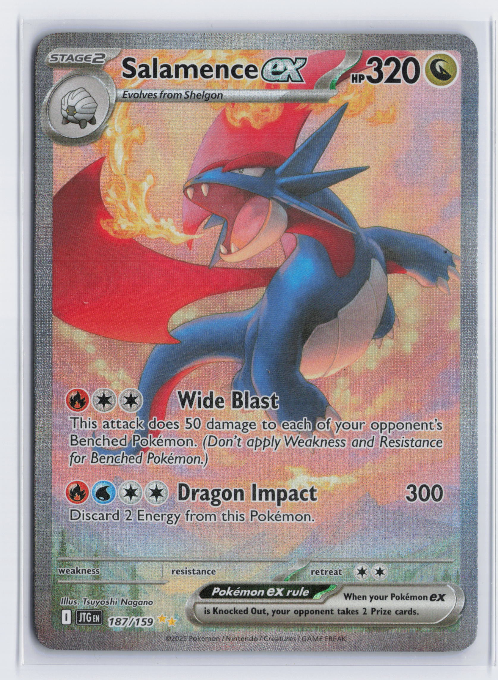 Salamence ex - #187/159 - Pokémon Scarlet & Violet - Journey Together