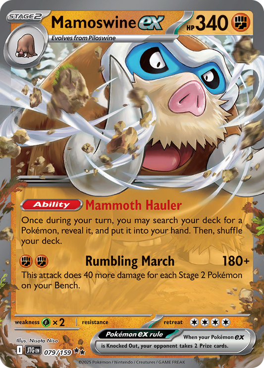 Mamoswine ex - #79/159 - Pokémon Scarlet & Violet - Journey Together