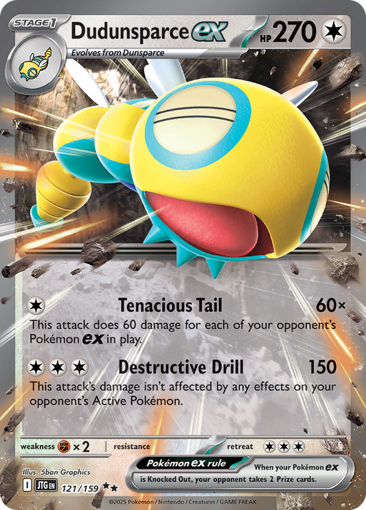 Dudunsparce ex - #121/159 - Pokémon Scarlet & Violet - Journey Together