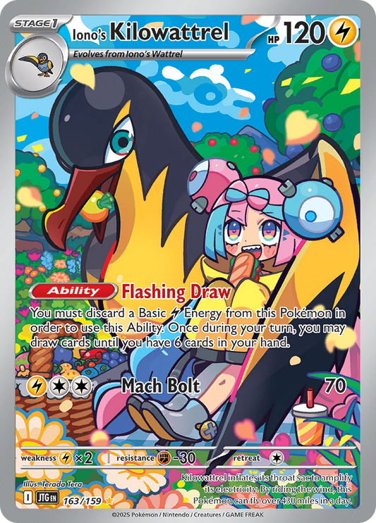Iono's Kilowattrel - #163/159 - Pokémon Scarlet & Violet - Journey Together