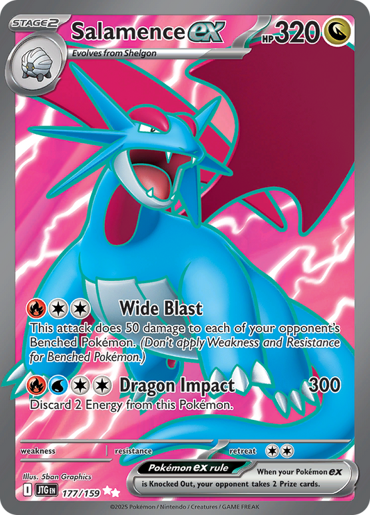 Salamence ex - #177/159 - Pokémon Scarlet & Violet - Journey Together