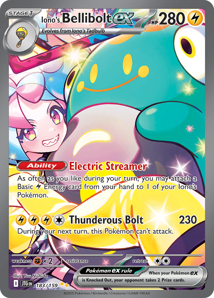 Iono's Bellibolt ex - #183/159 - Pokémon Scarlet & Violet - Journey Together