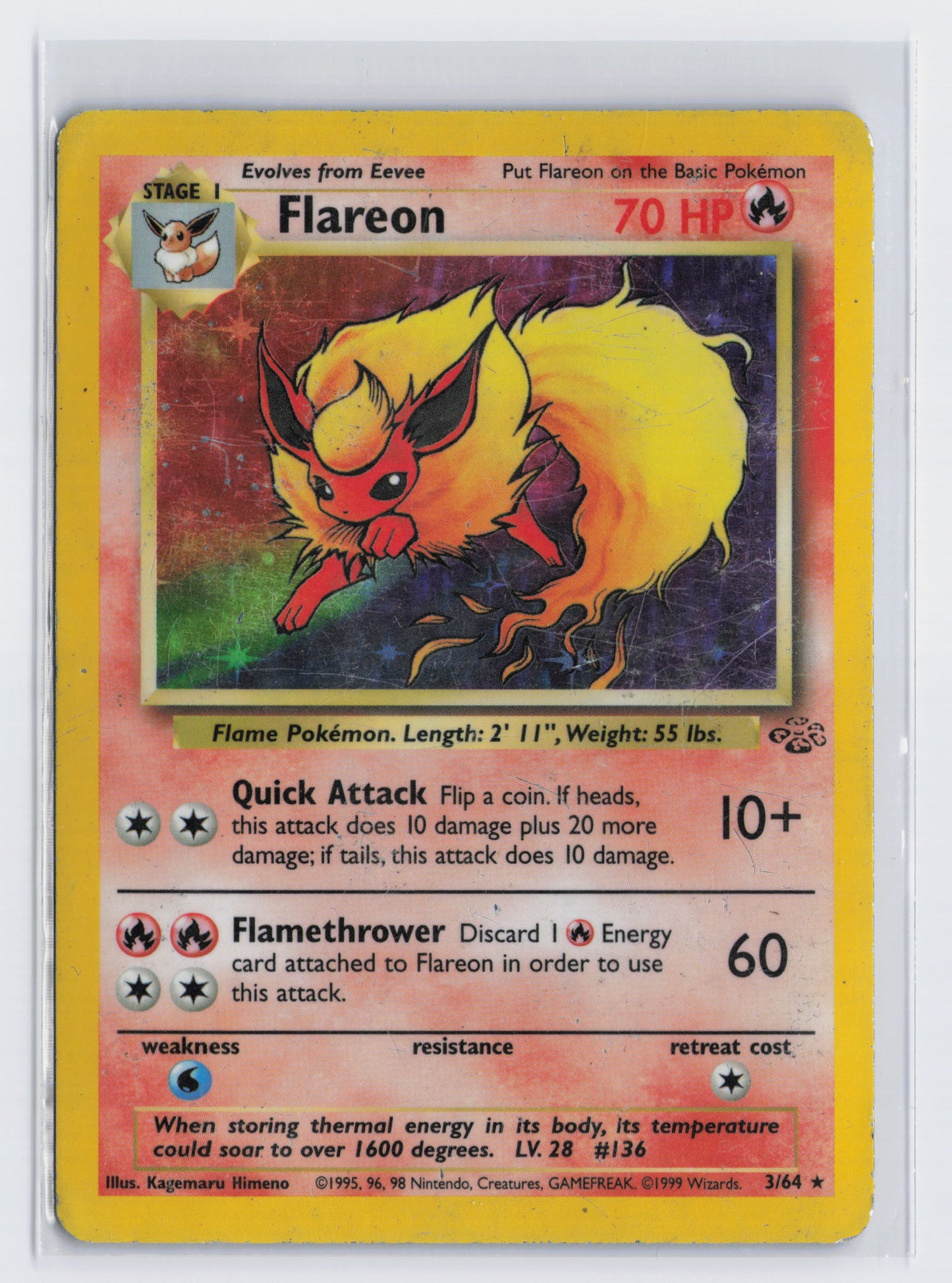 Flareon - #3/64 - Pokémon WOTC - Jungle