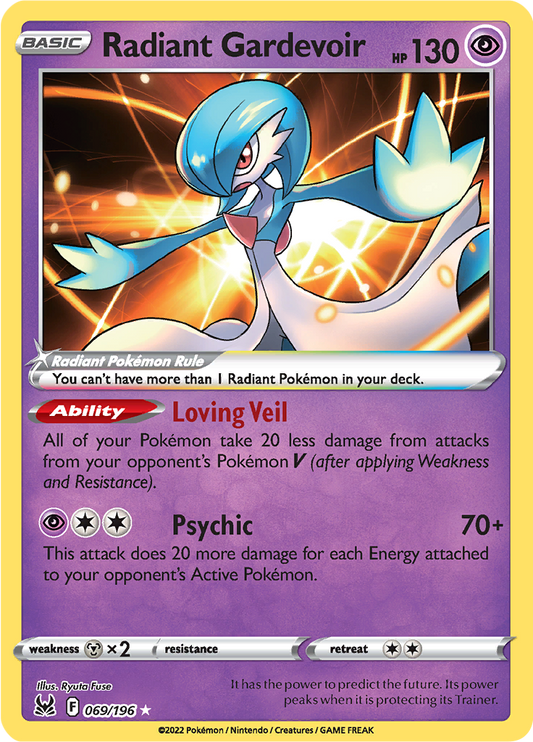 Radiant Gardevoir - #69/196 - Pokémon Sword & Shield - Lost Origin