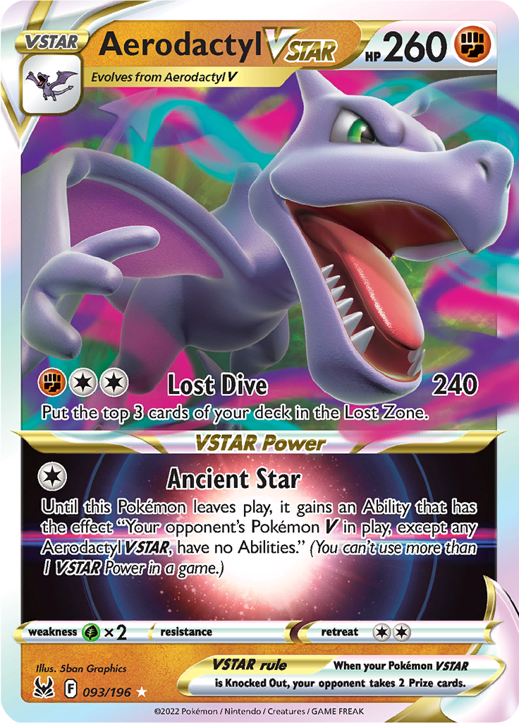 Aerodactyl VSTAR - #93/196 - Pokémon Sword & Shield - Lost Origin