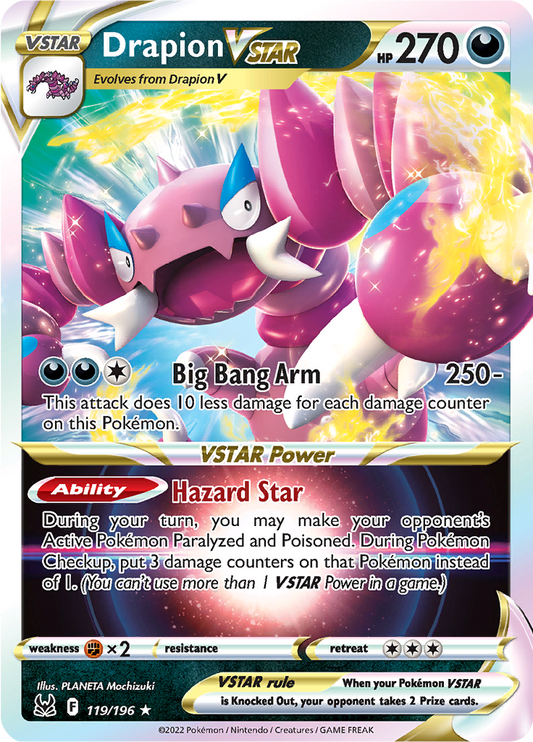 Drapion VSTAR - #119/196 - Pokémon Sword & Shield - Lost Origin