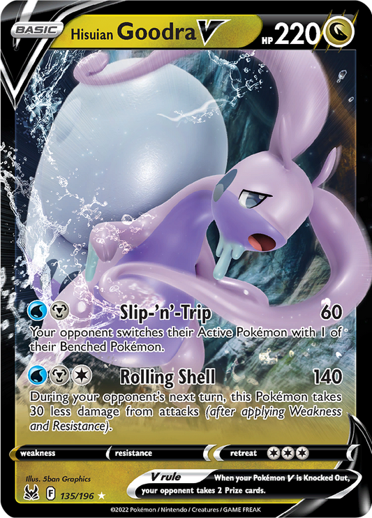Hisuian Goodra V - #135/196 - Pokémon Sword & Shield - Lost Origin