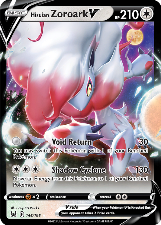 Hisuian Zoroark V - #146/196 - Pokémon Sword & Shield - Lost Origin