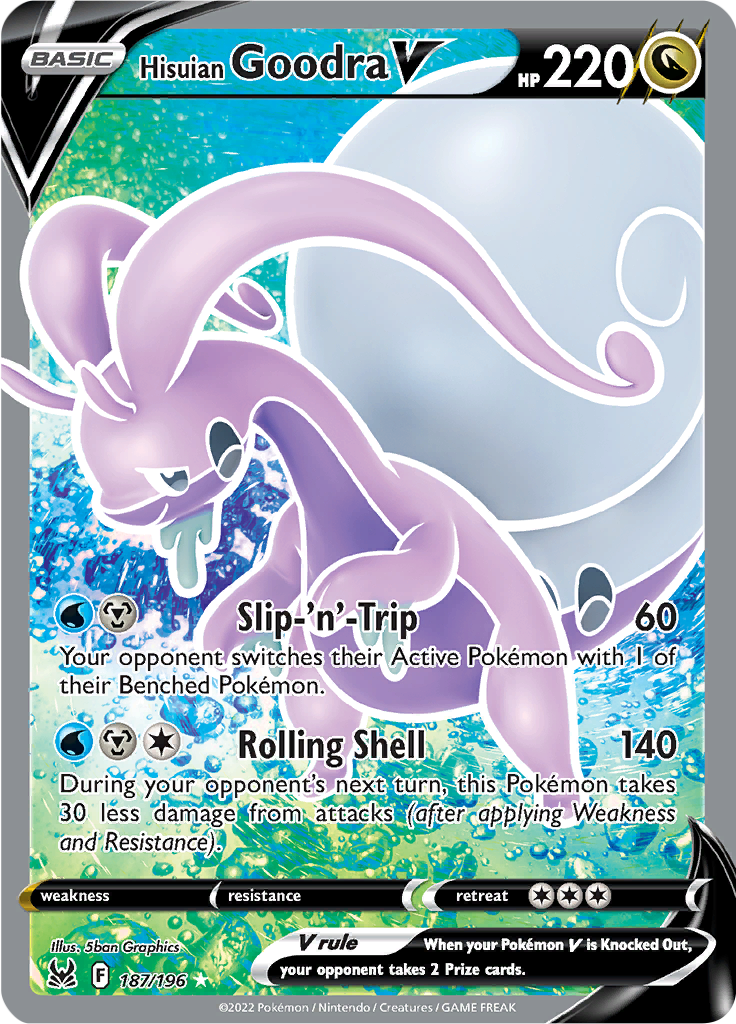 Hisuian Goodra V - #187/196 - Pokémon Sword & Shield - Lost Origin