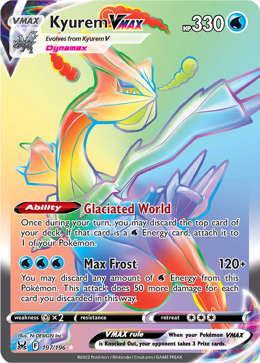 Kyurem VMAX - #197/196 - Pokémon Sword & Shield - Lost Origin
