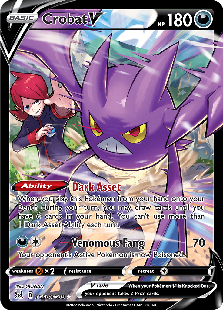 Crobat V - #TG20/TG30 - Pokémon Sword & Shield - Lost Origin