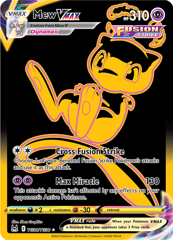 Mew VMAX - #TG30/TG30 - Pokémon Sword & Shield - Lost Origin