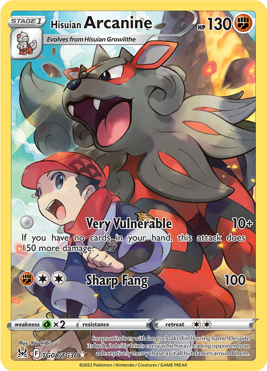 Hisuian Arcanine - #TG8/TG30 - Pokémon Sword & Shield - Lost Origin