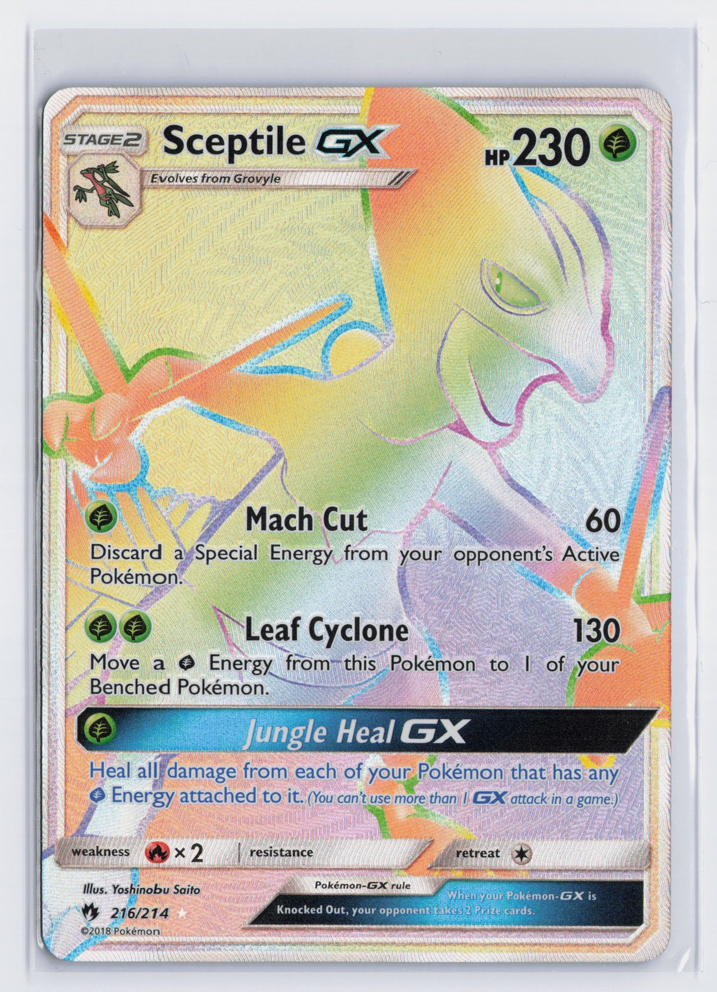 Sceptile GX - #216/214 - Pokémon Sun & Moon - Lost Thunder