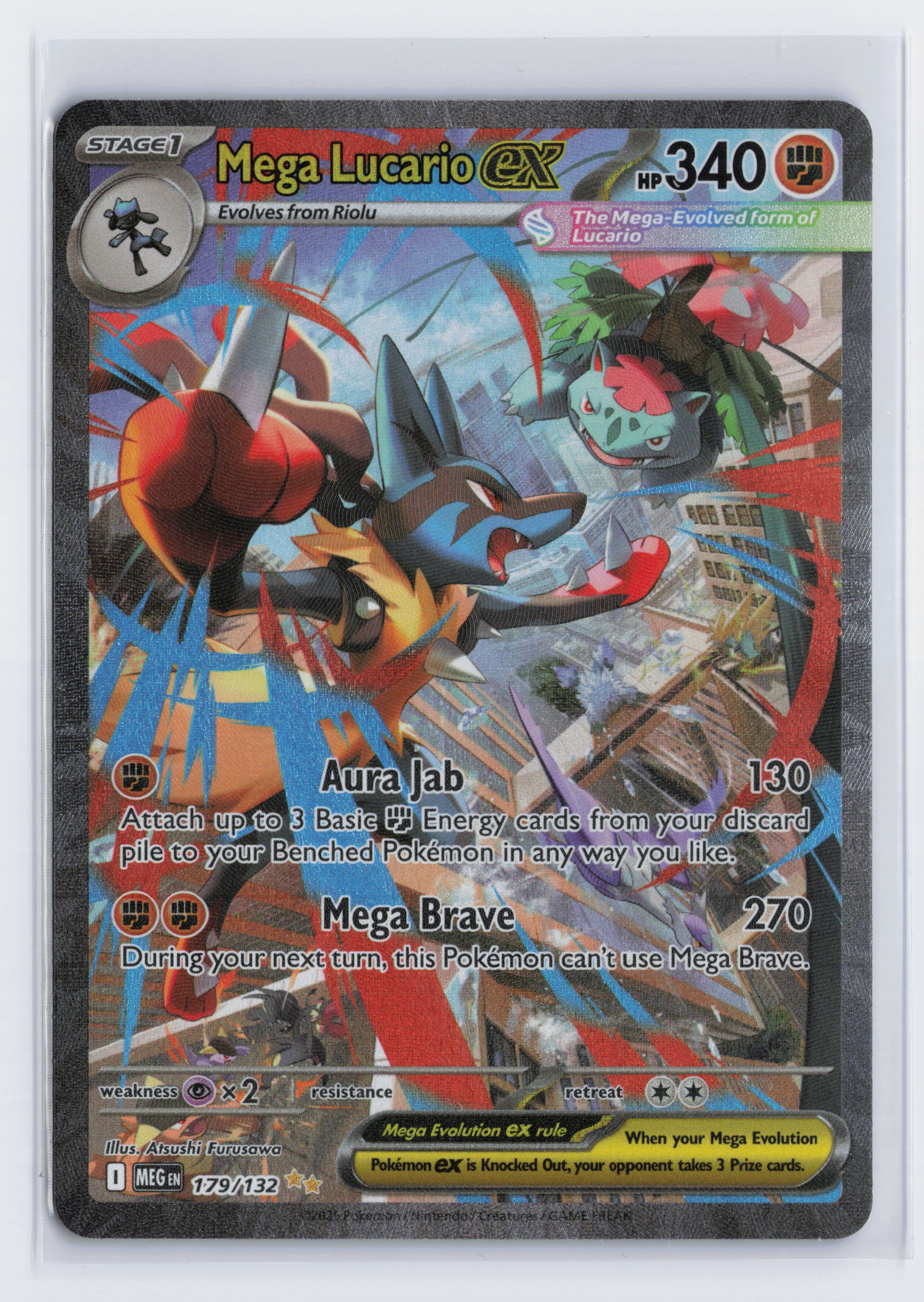 Mega Lucario ex - #179/132 - Mega Evolution - Base