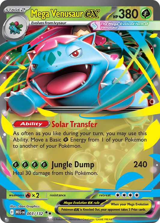 Mega Venusaur ex - #003/132 - Mega Evolution - Base