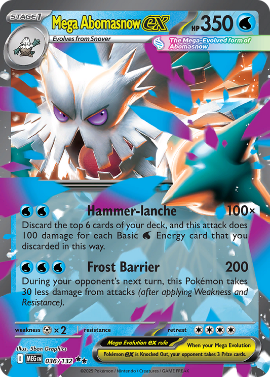 Mega Abomasnow ex - #036/132 - Mega Evolution - Base