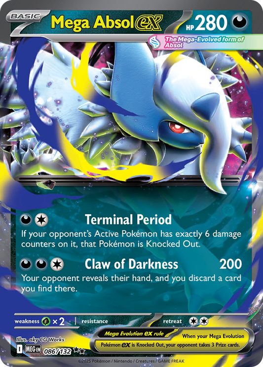 Mega Absol ex - #086/132 - Mega Evolution - Base