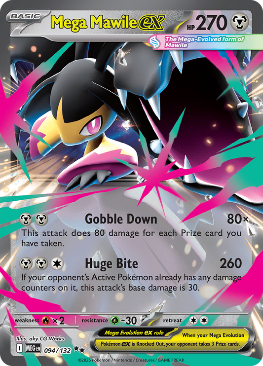 Mega Mawile ex - #094/132 - Mega Evolution - Base