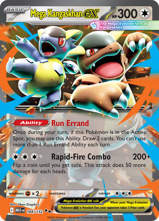 Mega Kangaskhan ex - #104/132 - Mega Evolution - Base