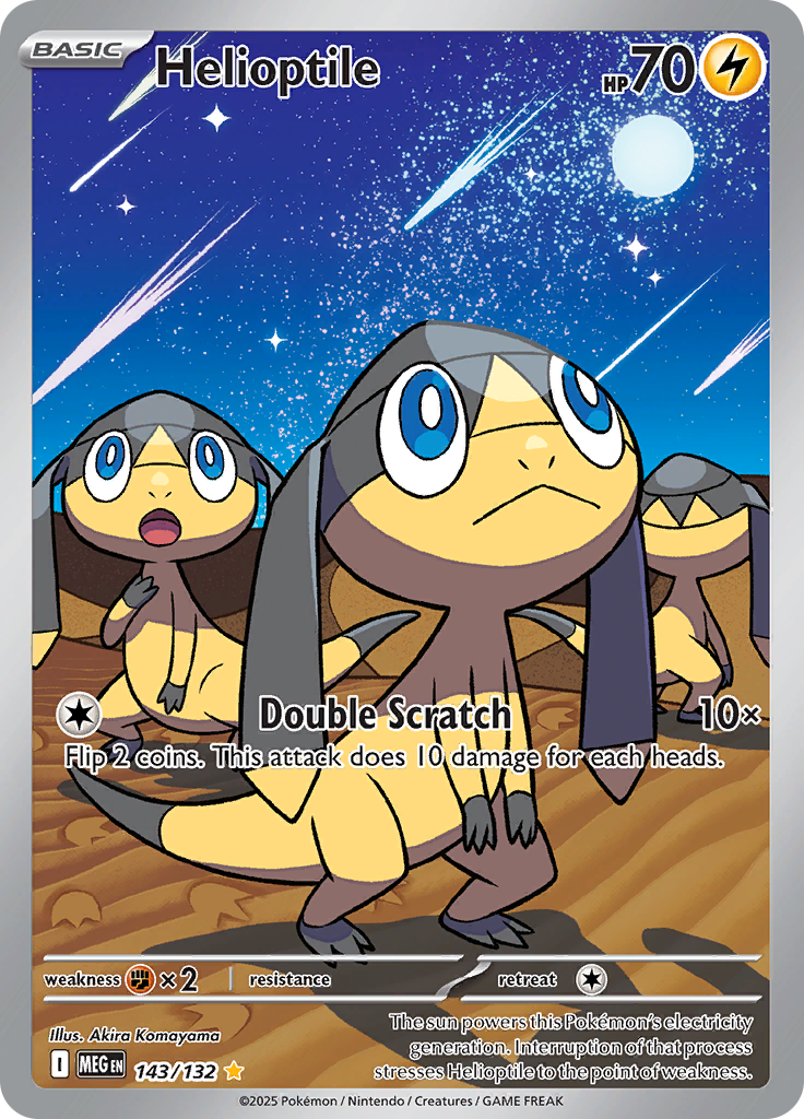 Helioptile - #143/132 - Mega Evolution - Base