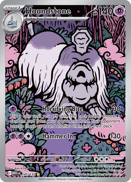 Houndstone - #145/132 - Mega Evolution - Base