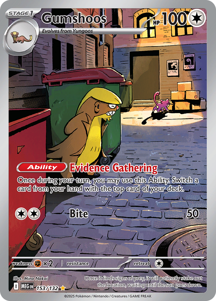 Gumshoos - #153/132 - Mega Evolution - Base