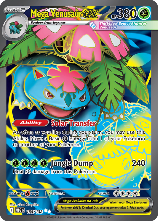 Mega Venusaur ex - #155/132 - Mega Evolution - Base