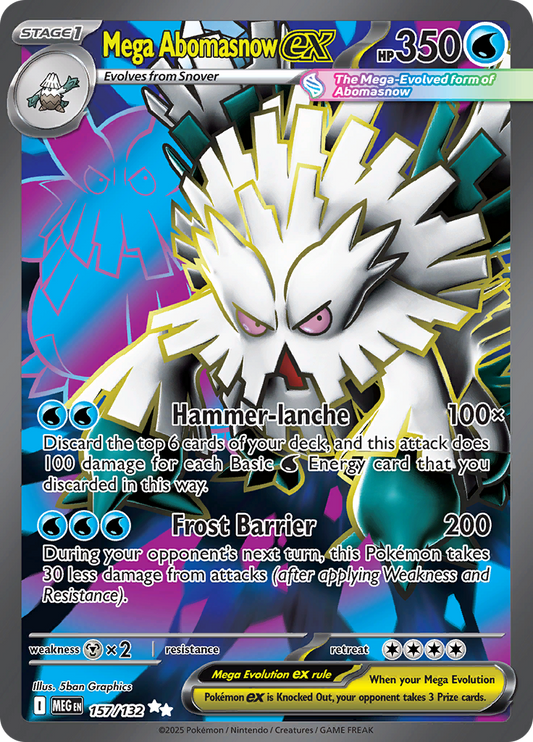Mega Abomasnow ex - #157/132 - Mega Evolution - Base