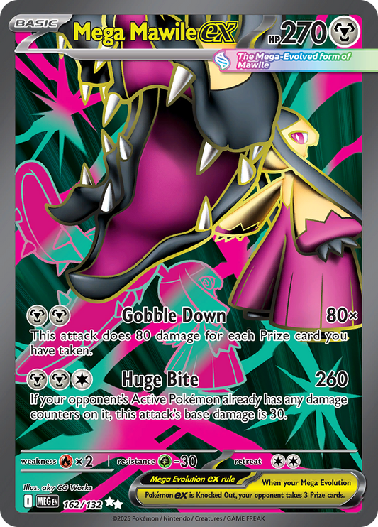 Mega Mawile ex - #162/132 - Mega Evolution - Base