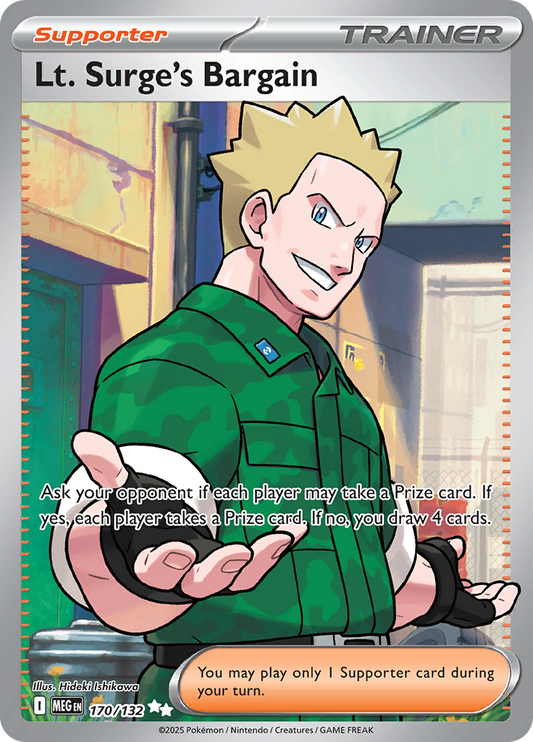 Lt. Surge's Bargain - #170/132 - Mega Evolution - Base