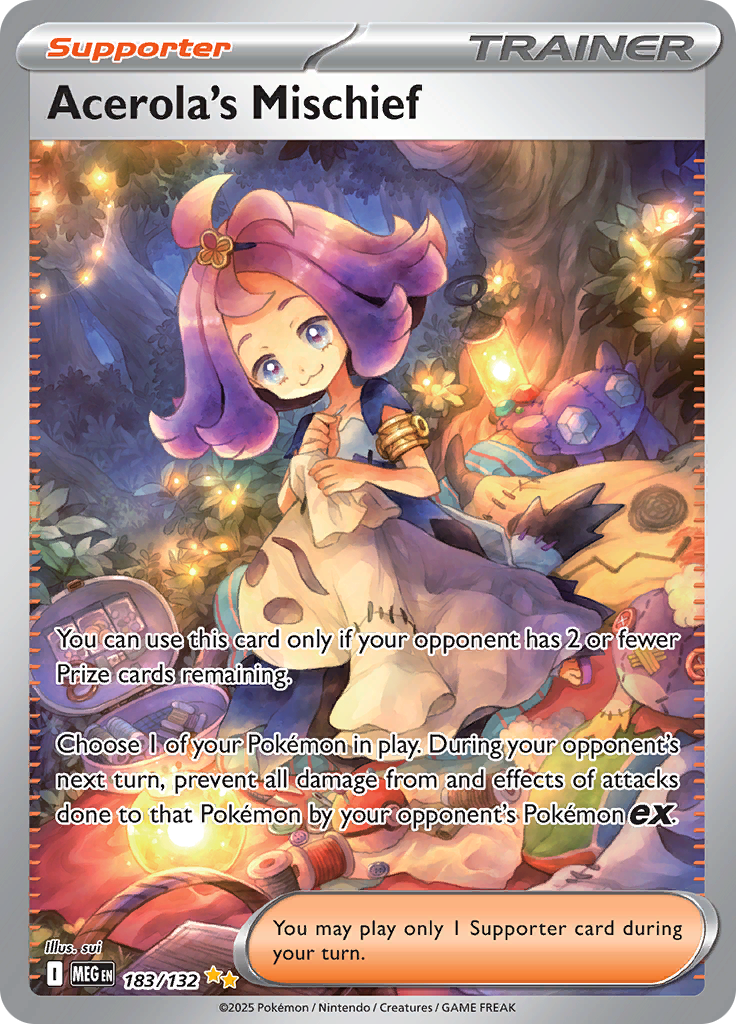 Acerola's Mischief - #183/132 - Mega Evolution - Base