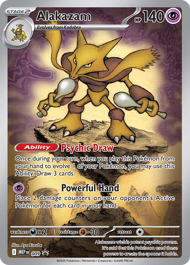 Alakazam - #MEP009 - Pokémon Mega Evolution - Promo