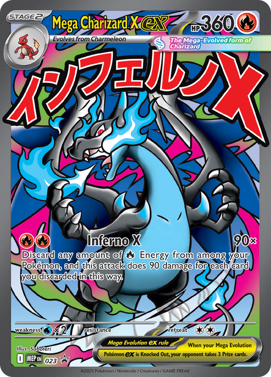 Mega Charizard X ex - #MEP023 - Pokémon Mega Evolution - Promo