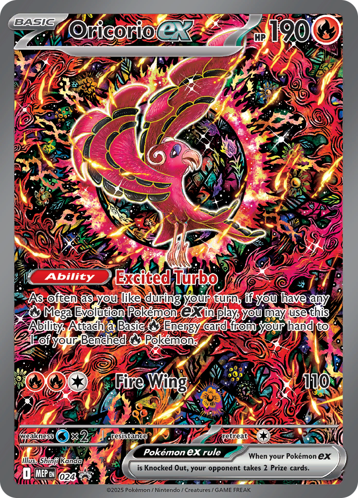 Oricorio ex - #MEP024 - Pokémon Mega Evolution - Promo