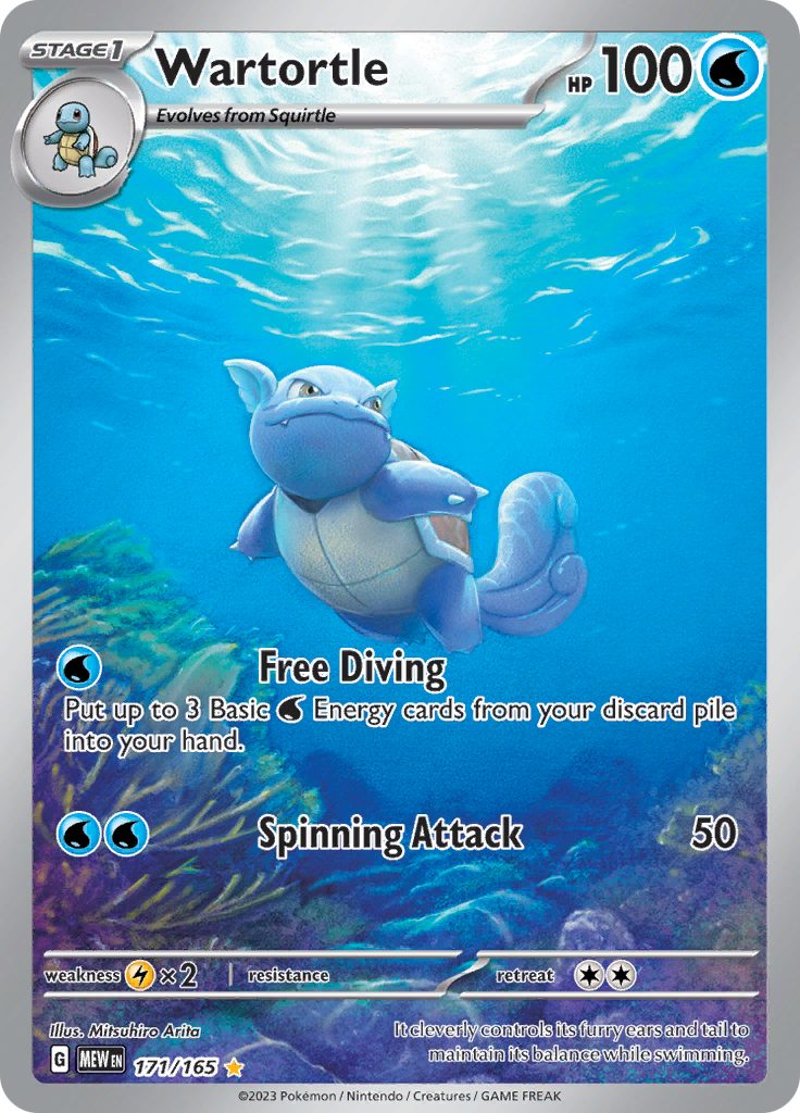Wartortle - #171/165 - Pokémon Scarlet & Violet - 151