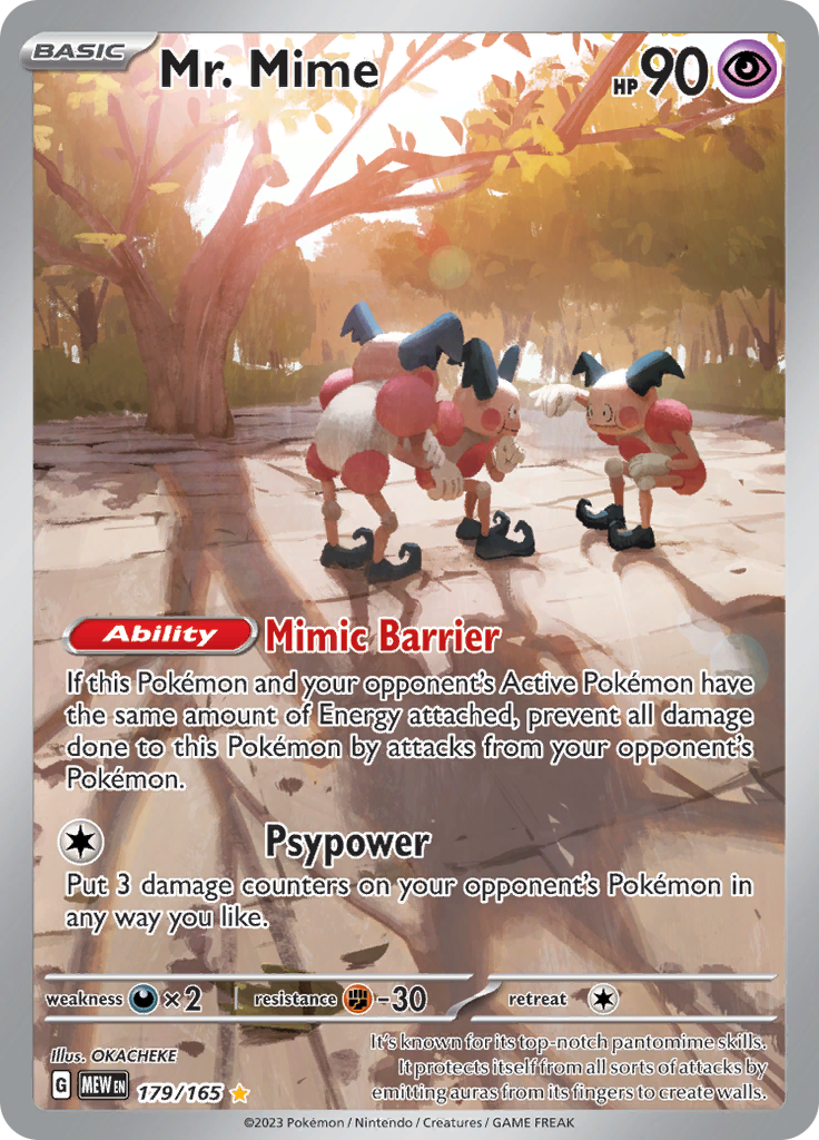 Mr. Mime - #179/165 - Pokémon Scarlet & Violet - 151